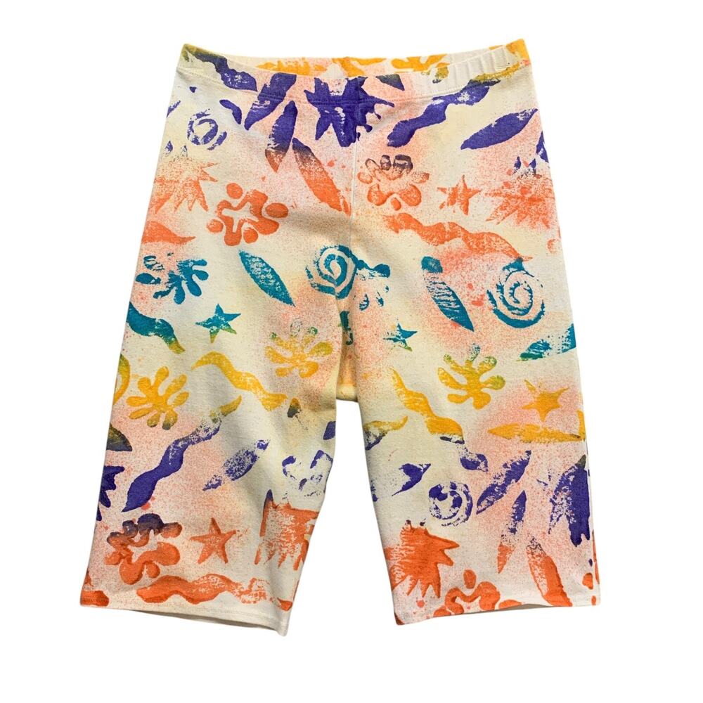 Vintage Gilda Marx Shorts Women S Small Colorful California Body Fitted 70s